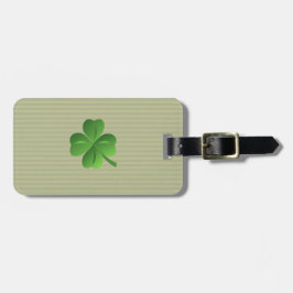 Trendig irländsk lycklig Shamrock Bagagebricka