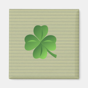 Trendig irländsk lycklig Shamrock Magnet