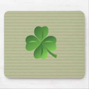 Trendig irländsk lycklig Shamrock Musmatta