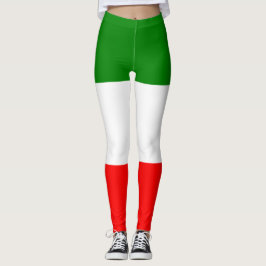 Trendig Italienska Flagga Workout Leggings