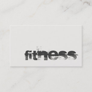 Trendig Ivory Grått Fitness Sport Professionell Visitkort