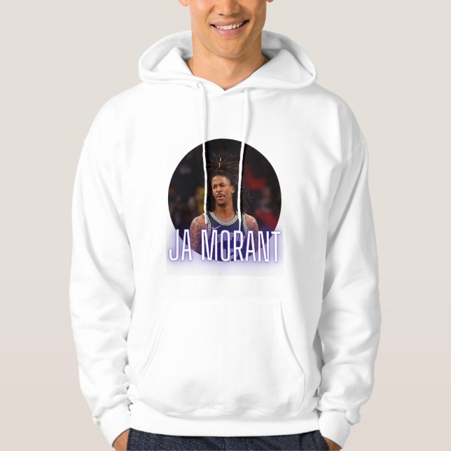 Trendig Ja Morant Unisex Pullover Hoodie (Framsida)