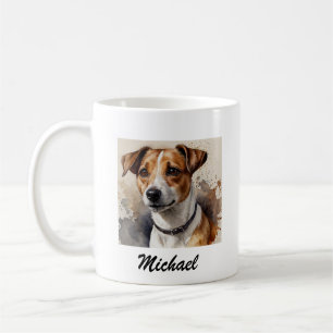 Trendig Jack Russell Terrier Lägg till Anpassnings Kaffemugg