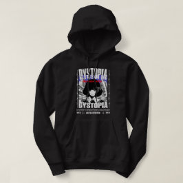 Trendig japanese tecknad Modern Street bära Black Hoodie