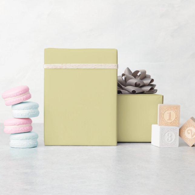 Trendig Jordad Gult - Omslagning av Papper rullnin Presentpapper (Baby Shower)