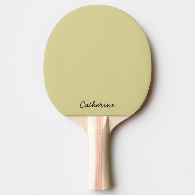 Trendig jordnära gul anpassad ping pong-paddle pingisracket (Framsidan)