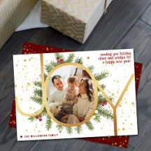 Trendig Joy-furanläggning Krans Jul Foto