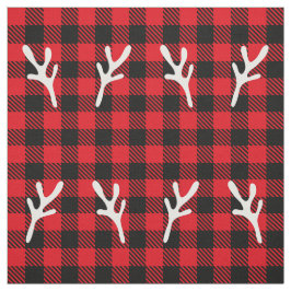 Trendig jul mönster Buffalo plaid rener Tyg