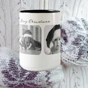 Trendig jul Mugg Anpassningsbar - trippelfotomod