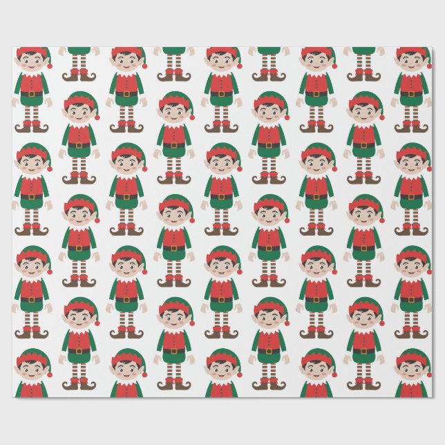 Trendig julhelg tomte  presentpapper (Platt)