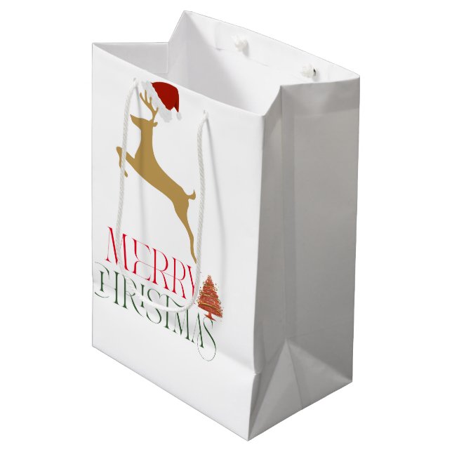Trendig julklappspåse jul (Framsidan Vinklad)