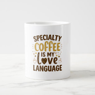 Trendig-kaffe Älskare-citat Jumbo Mugg