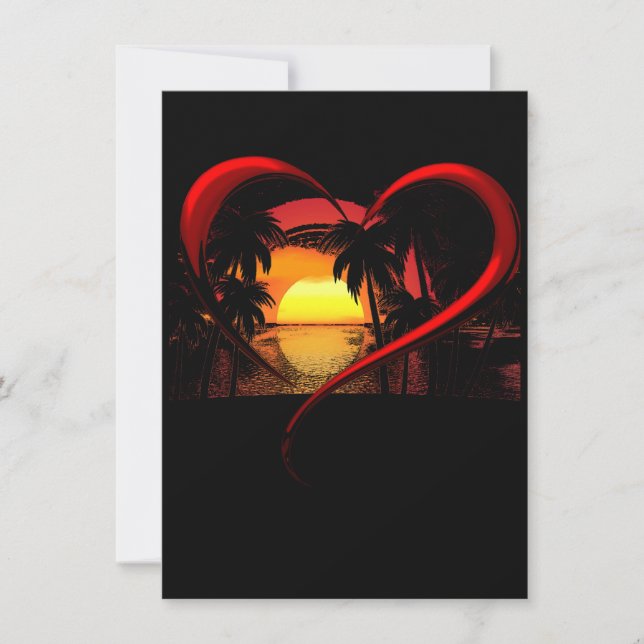 Trendig kärlek Alla hjärtans dag   Julkort (Framsida)