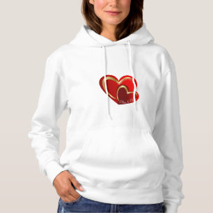Trendig Kärlek Red Heart Personlig Girlkompis Gift T Shirt