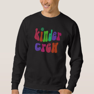 Trendig Kinder Besättning Lärare Hej Förskola Vint Lång Ärmad Tröja