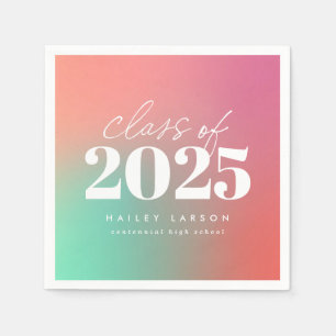Trendig Klass av Rosa Studenten 2024 Pappersservett