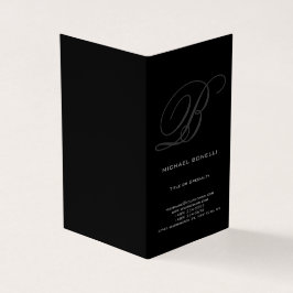 Trendig knubbig, modernt grått-svart affärskort visitkort