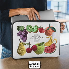 Trendig Konstnärlig kornbod Fruktkollage Laptop Fodral
