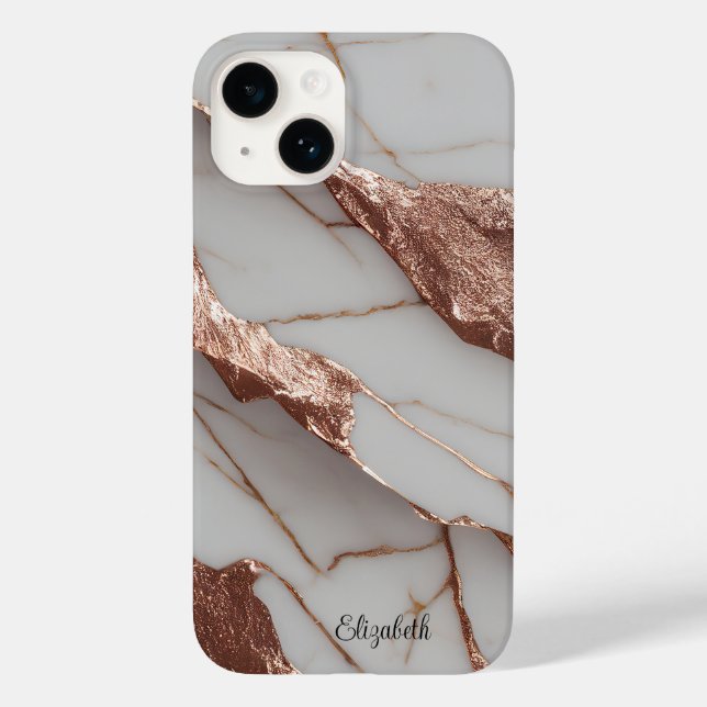 Trendig koppar glitter marmor (Baksida)