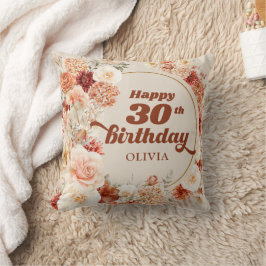 Trendig, kopparhydrangea och ro höst kudde