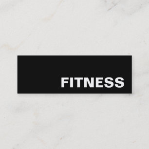 Trendig Kreativ Black Fitness Sport Affärskort Mini Visitkort