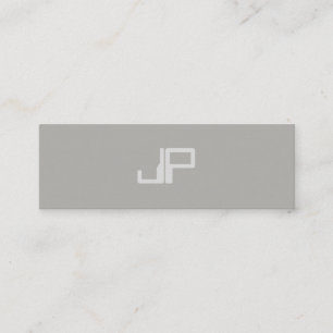 Trendig Kreativ Design Monogram minimalistiskt sta Mini Visitkort