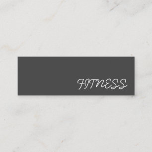 Trendig Kreativ Grått Fitness Sport Affärskort Mini Visitkort
