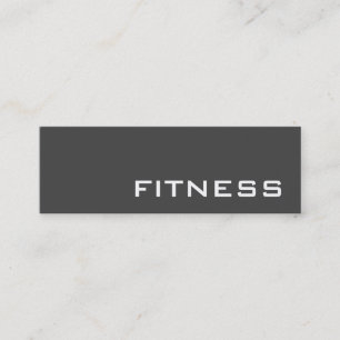 Trendig Kreativ Grått Fitness Sport Affärskort Mini Visitkort