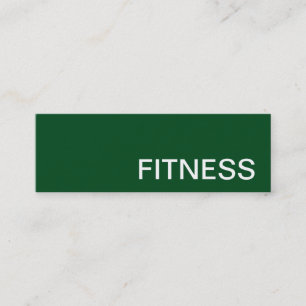 Trendig Kreativ Grönt Fitness Sport Affärskort Mini Visitkort