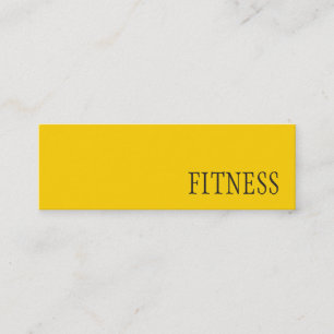 Trendig Kreativ Gult Fitness Sport Affärskort Mini Visitkort