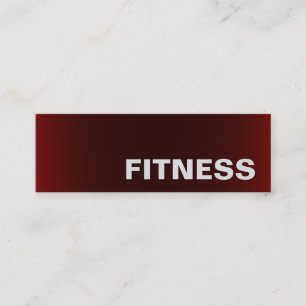 Trendig Kreativ Red Fitness Sport Affärskort Mini Visitkort