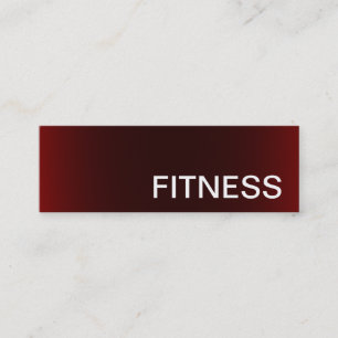 Trendig Kreativ Red Fitness Sport Affärskort Mini Visitkort