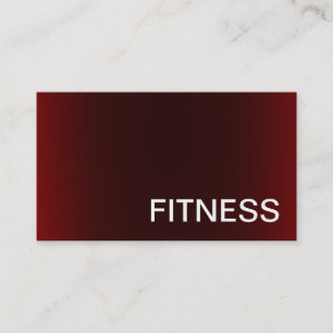 Trendig Kreativ Red Fitness Sport Affärskort Visitkort