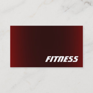 Trendig Kreativ Red Fitness Sport Affärskort Visitkort