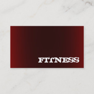 Trendig Kreativ Red Fitness Sport Affärskort Visitkort