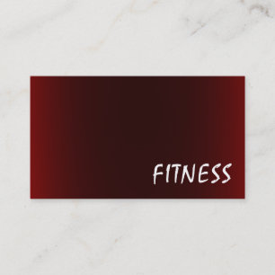 Trendig Kreativ Red Fitness Sport Affärskort Visitkort