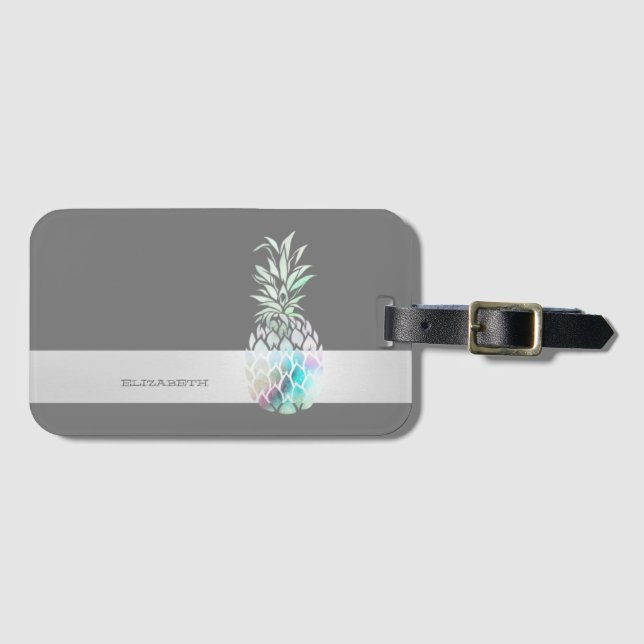Trendig Kute ananas,Rand-Personlig Bagagebricka (Framsida horisontal)