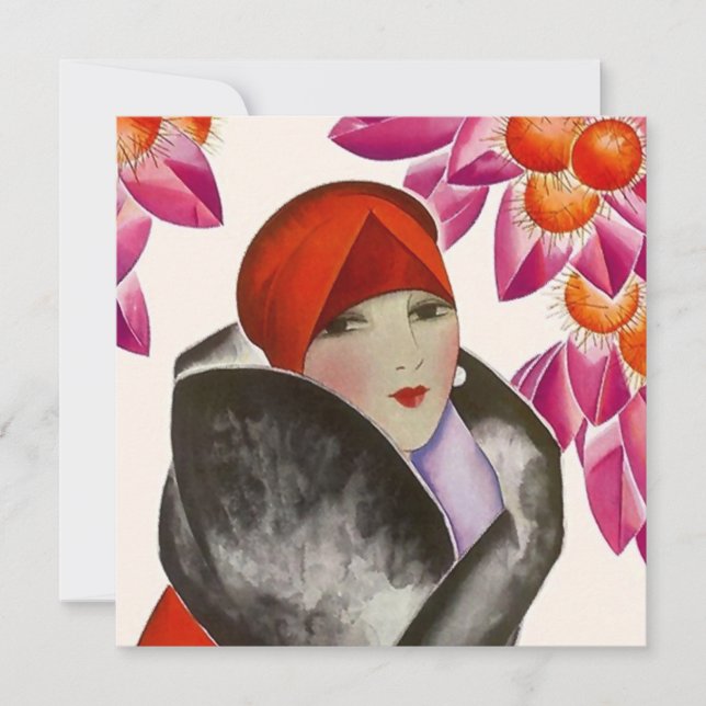 TRENDIG KVINNAFÖDELSEDAGSFEST INBJUDANINBJUDAN INBJUDNINGAR (Framsida)