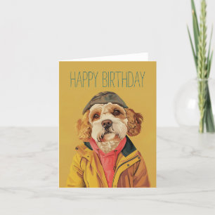 Trendig Labradoodle Kort