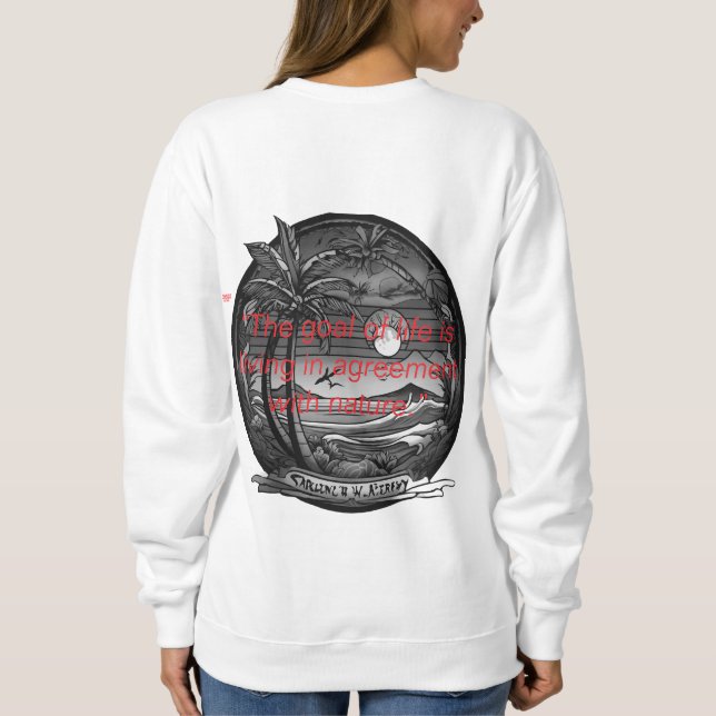 Trendig långärmad t-shirt och sweatshirt från Zazz (Baksida)