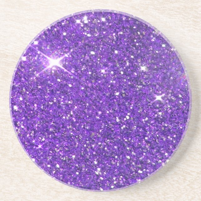 Trendig Lavender Lila Sparkling Glitter Glitz Underlägg (Framsidan)