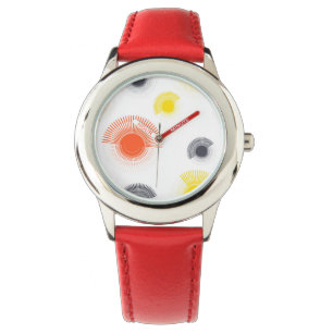 Trendig, lekande, livfull, coola, cirkelformad geo armbandsur