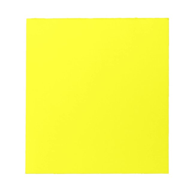Trendig Lemon Gult Solid Färg | Klassisk Anteckningsblock (Framsida)