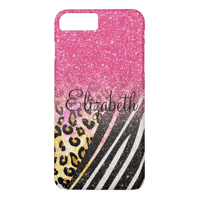 Trendig leopard print, fantastisk, zebra ränder Case-Mate iPhone skal (Baksida)