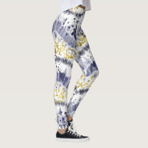 Trendig Lila Glitter Tie Dye Leggings