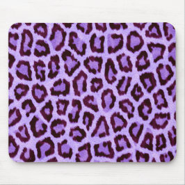 Trendig Lila Leopard Mönster Musmatta