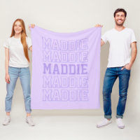 Trendig Lila Namn Blanket