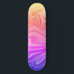 Trendig Lila Red Gult Abstrakt Mini Skateboard Bräda 18,5 Cm<br><div class="desc">Trendigets Snyggt Färgfläckig ljusblå Rosa röd Gult Övertoning Abstrakt Mönster</div>