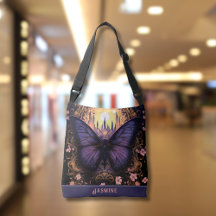 Trendig Lila Rosa Gult Butterfly