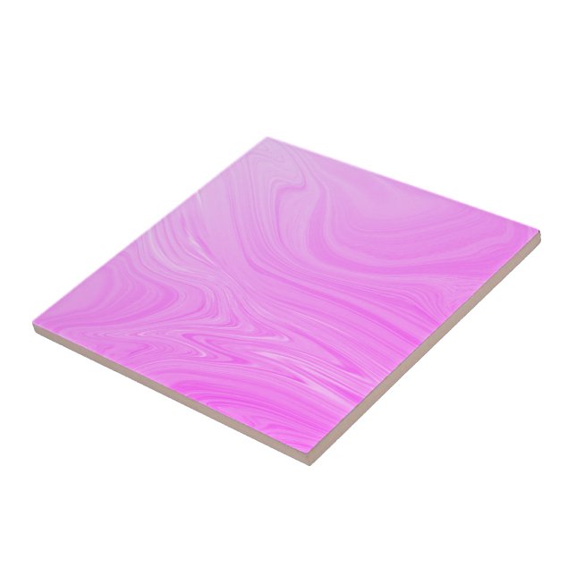 Trendig Lila Rosa Marble Stone - Abstrakt Kakelplatta (Sidan)